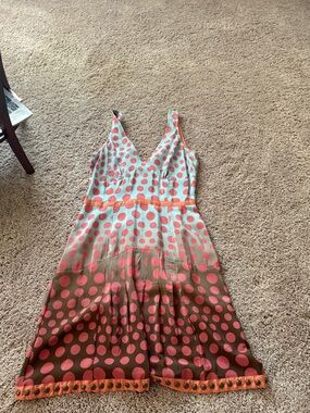 Plenty by Tracy Reese Coral Polka Dot Midi Dress on Mint